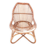 Vintage rattan armchair