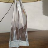Table lamp with a crystal base by daum (1960s)