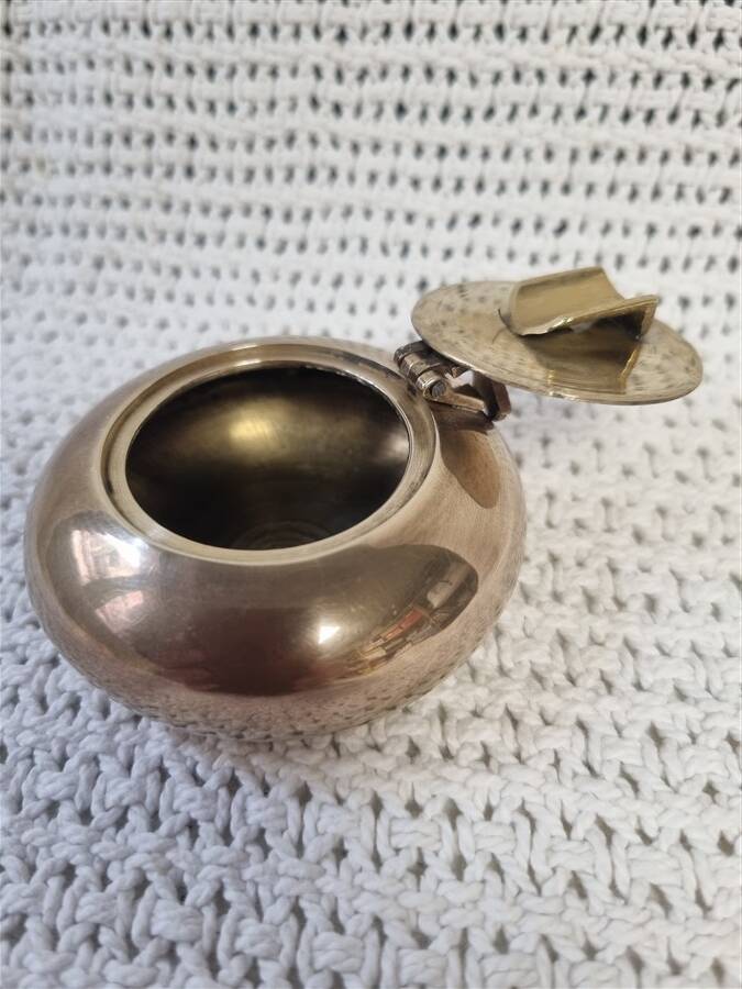Small brass ashtray