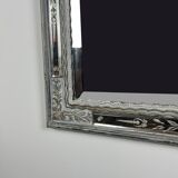 Grand miroir Venitien aux Cygnes, Glace Murano du XIXe siècle biseauté 133