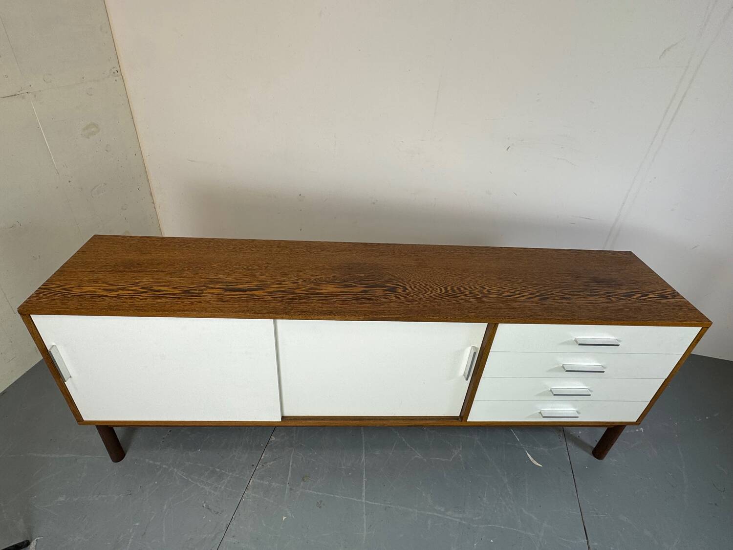 MCM sleek Martin Visser Wenge and Formica Credenza Sideboard, 1970s
