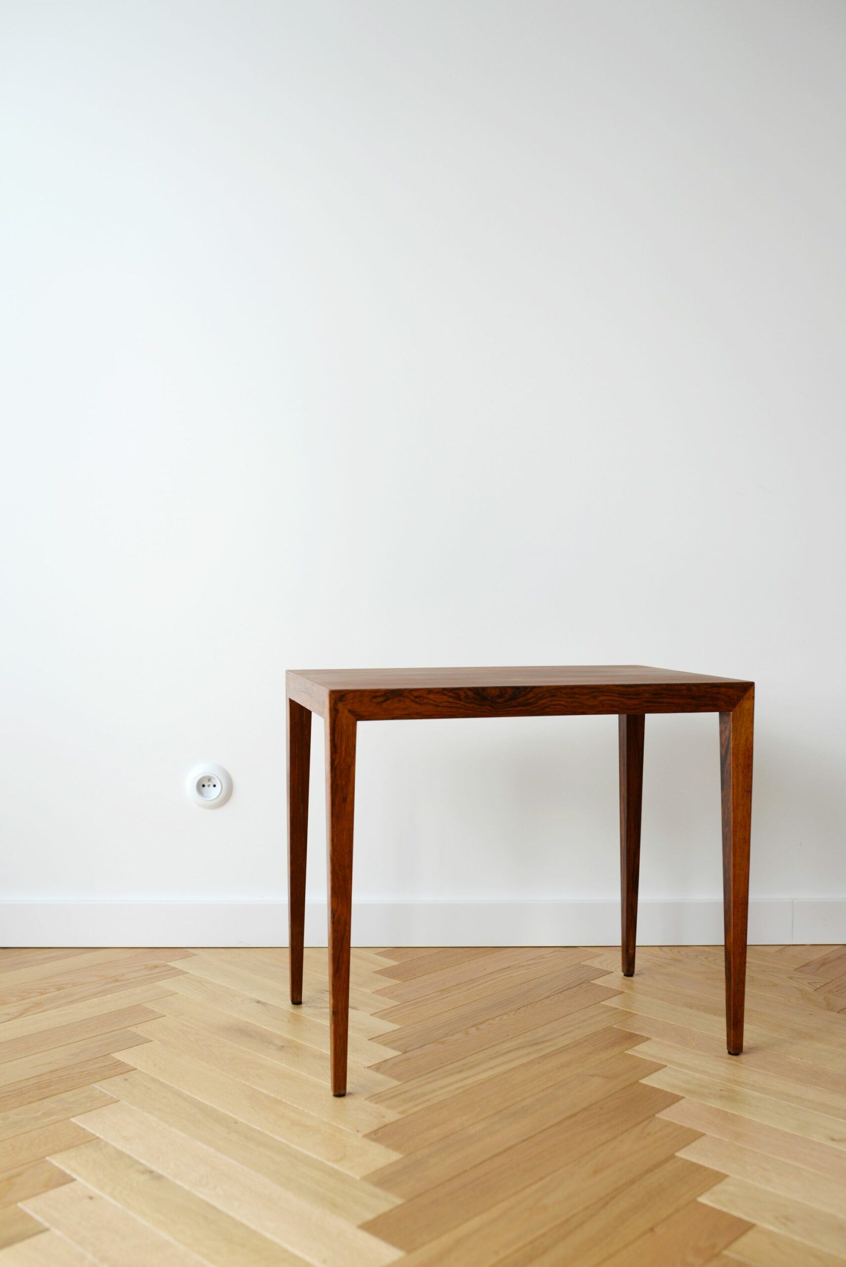Minimalist rosewood table, Denmark 1960s-70s