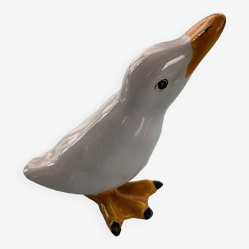 Signed ceramic duck