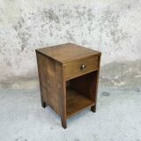 Solid wood bedside table from the 50s.