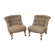 Paire de fauteuils crapauds