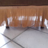 Yellow gold velvet pouf