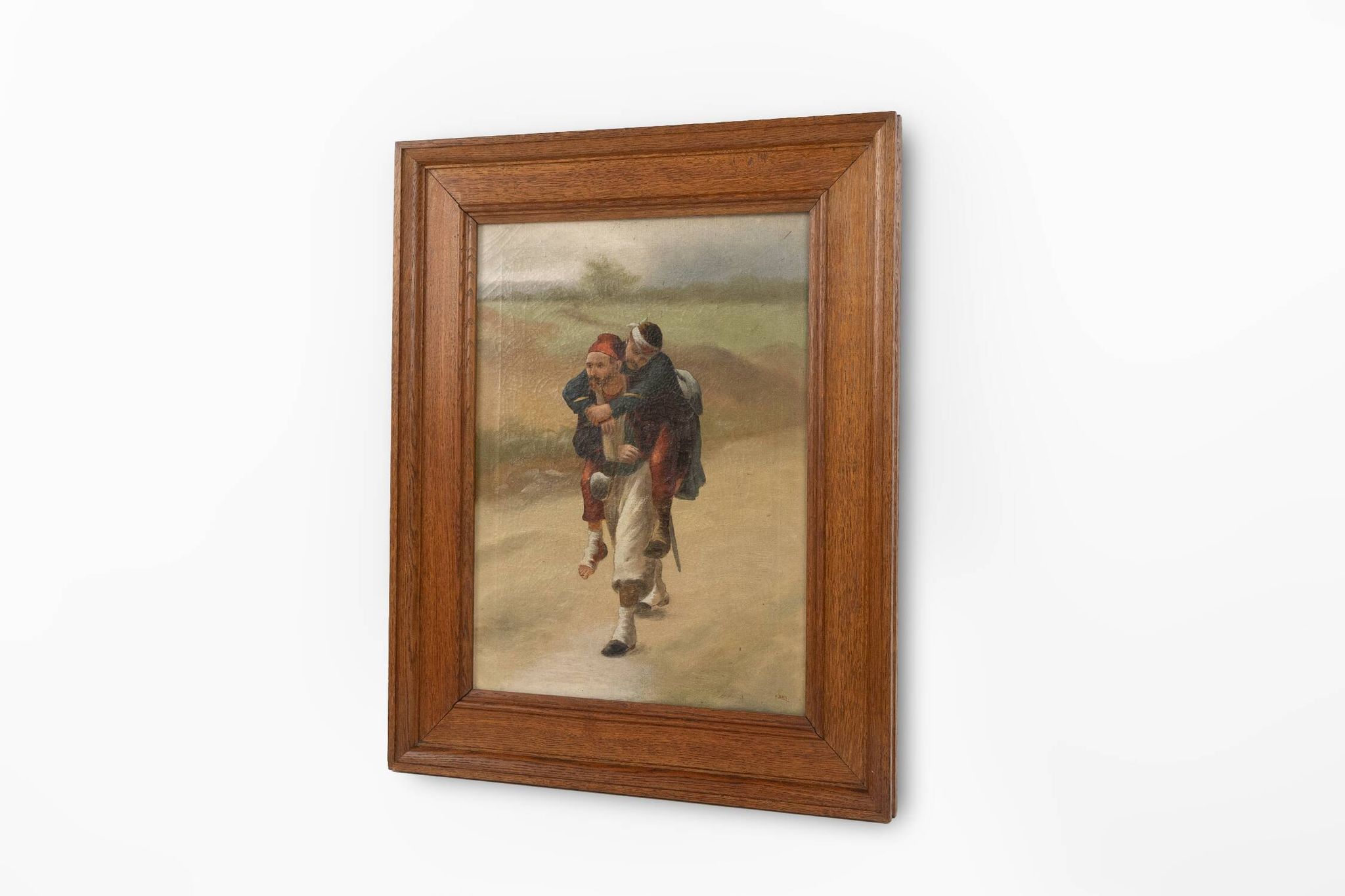 French oil painting in the style of Paul Louis Narcisse Grolleron, ca. 1900