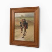 French oil painting in the style of Paul Louis Narcisse Grolleron, ca. 1900