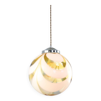 Vintage Murano Glass Sphere Pendant Lamp, 1960s