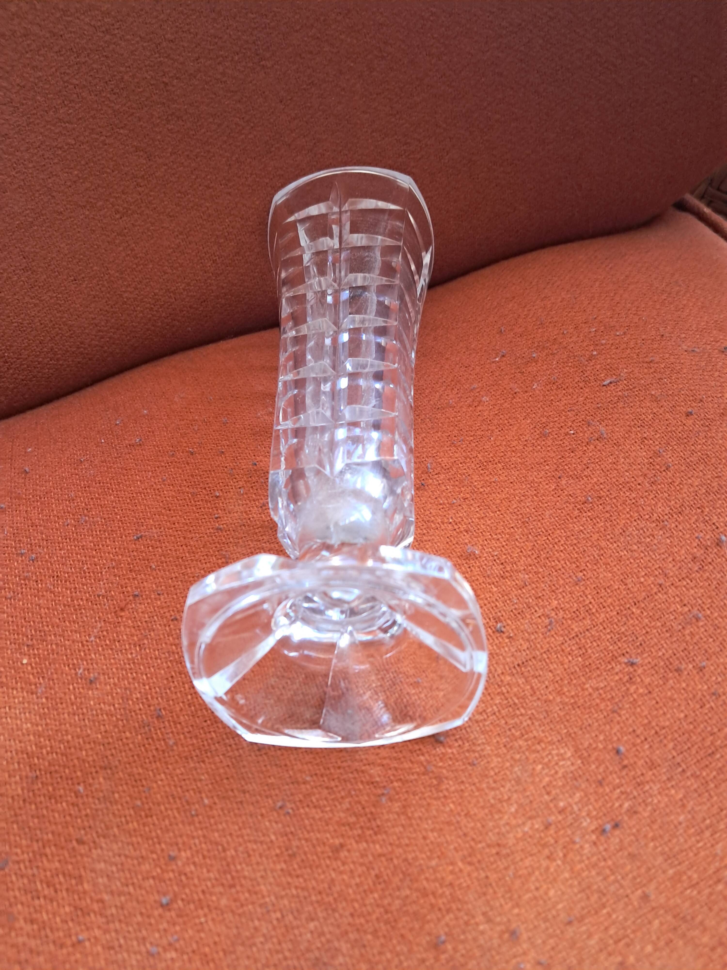 Vintage vase with geometric design