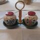 Vintage ceramic salt and pepper shaker set