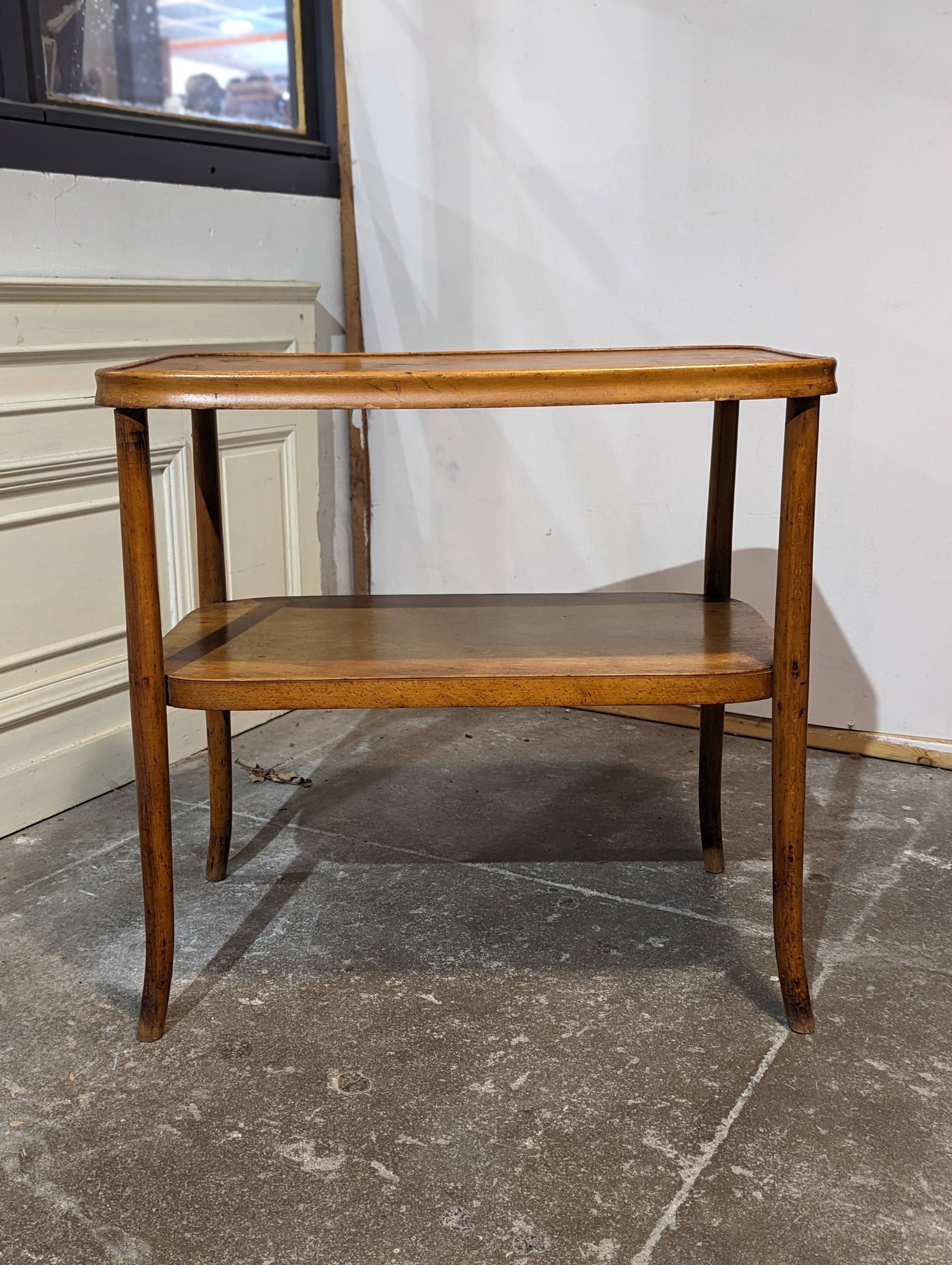 Fischel bentwood serving table