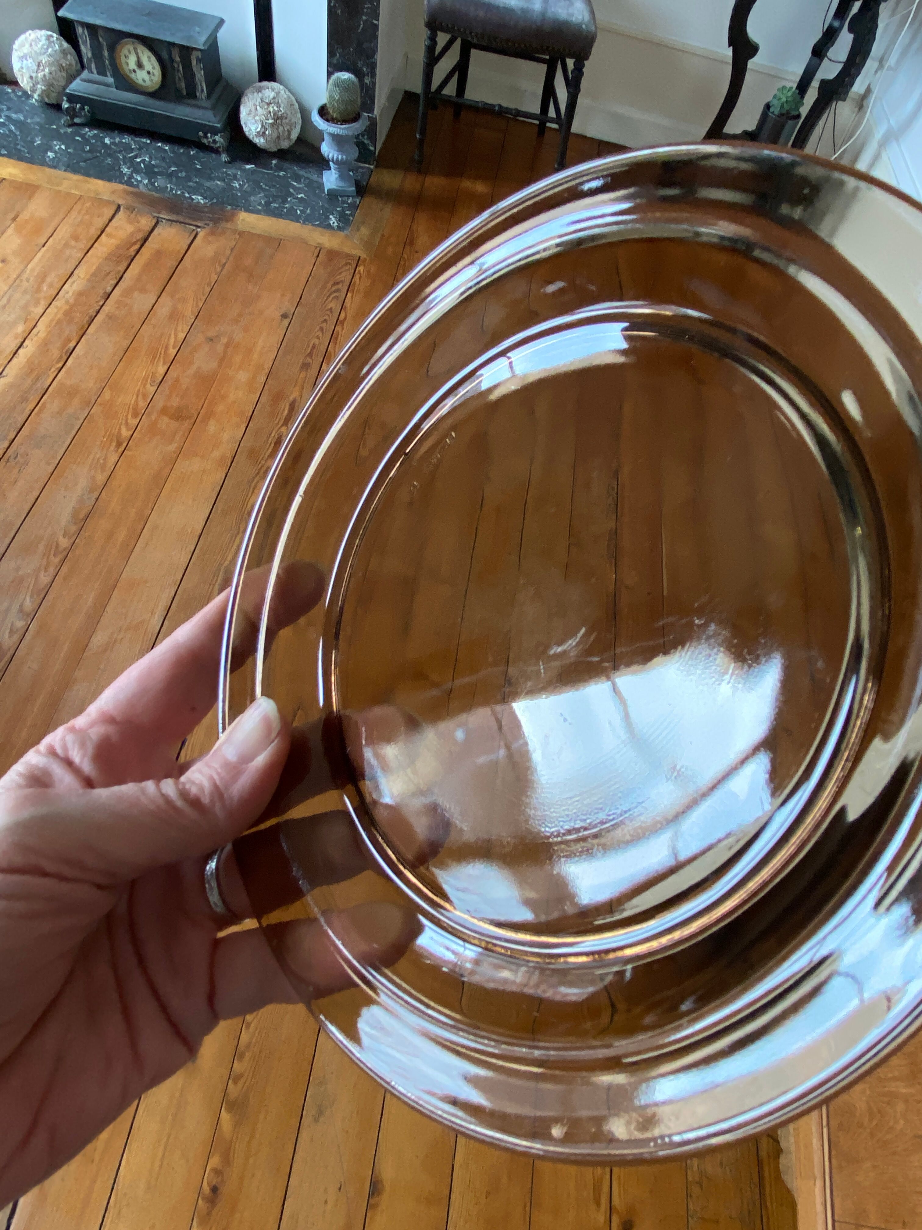 Set of 6 Vereco dessert plates