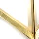 Golden brass Pyramidal table lamp, Christos, Italy 1970