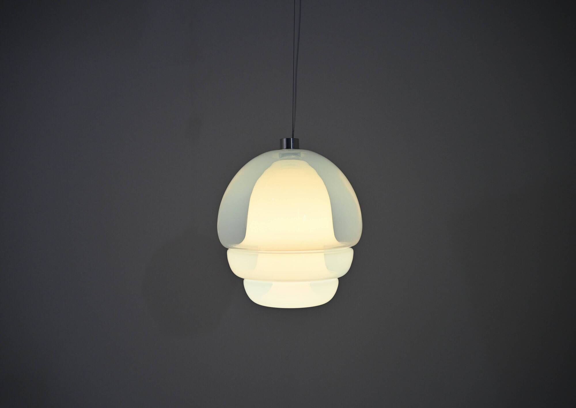 Suspension LS 134 in glass by Carlo Nason for Mazzega, 1960s