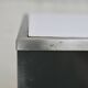 Modernist console, 60s, glass base, wooden and melamine top, white