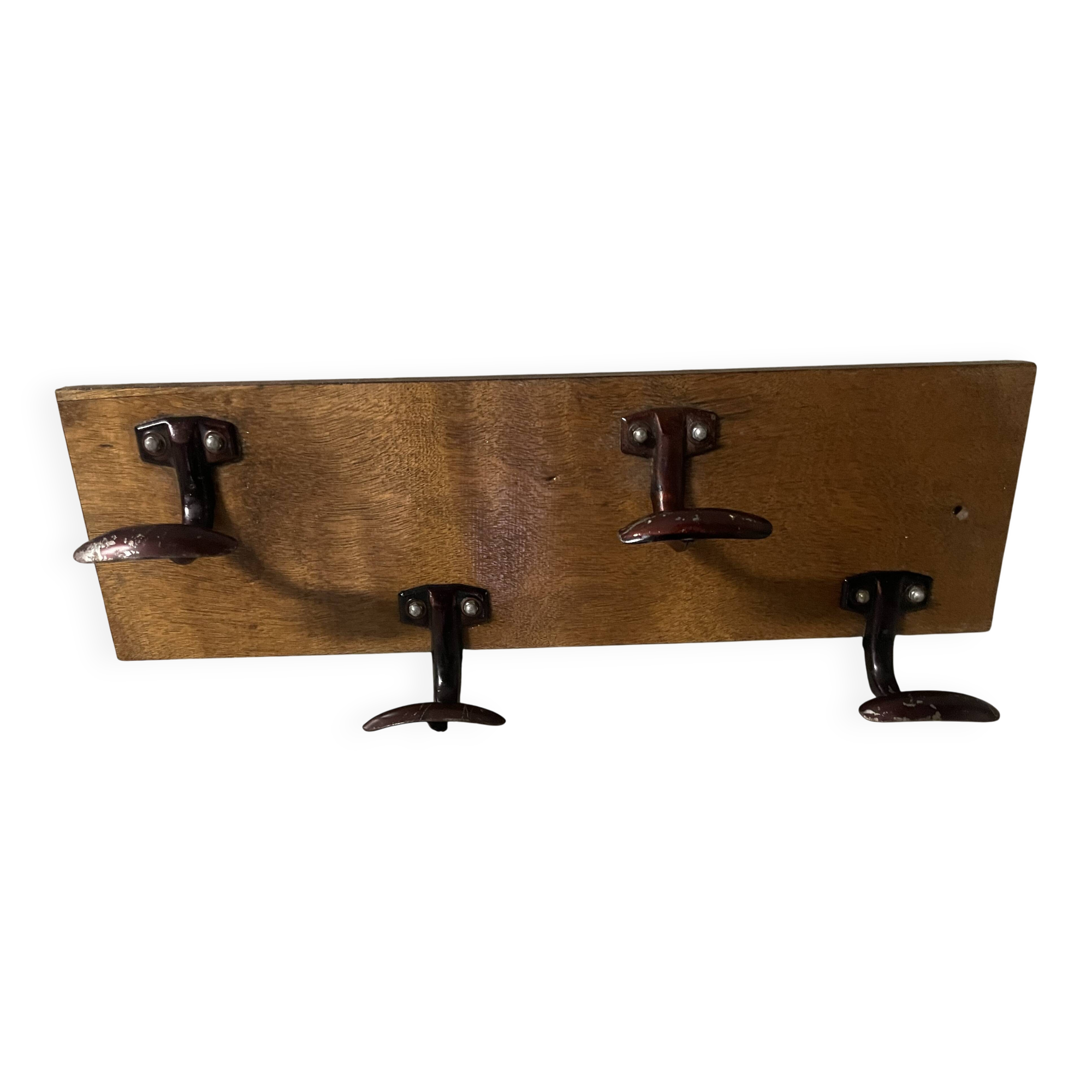 1960s wall-mounted coat rack