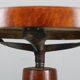 Restored adjustable bentwood piano stool, Czechoslovakia, 1930s — Art Deco Thonet