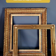 Frame nineteenth century wood stucco gilding gold leaf 70x62 cm, foliage 54x46 cm SB