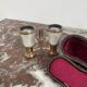 Pair of binoculars, theater, opera, mother-of-pearl, gilded brass, early twentieth century, curiosity object, showcase
