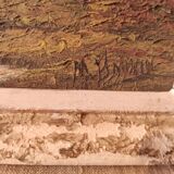 Vintage French oil painting, signed M. Bonvin