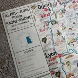 MDI Economic Map Poster - Pyrenees, Aquitaine Basin, Alps and Jura