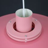 Great pink restored Danish ceiling lamp *** Danish design *** unique *** Denmark 1970's
