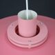 Great pink restored Danish ceiling lamp *** Danish design *** unique *** Denmark 1970's