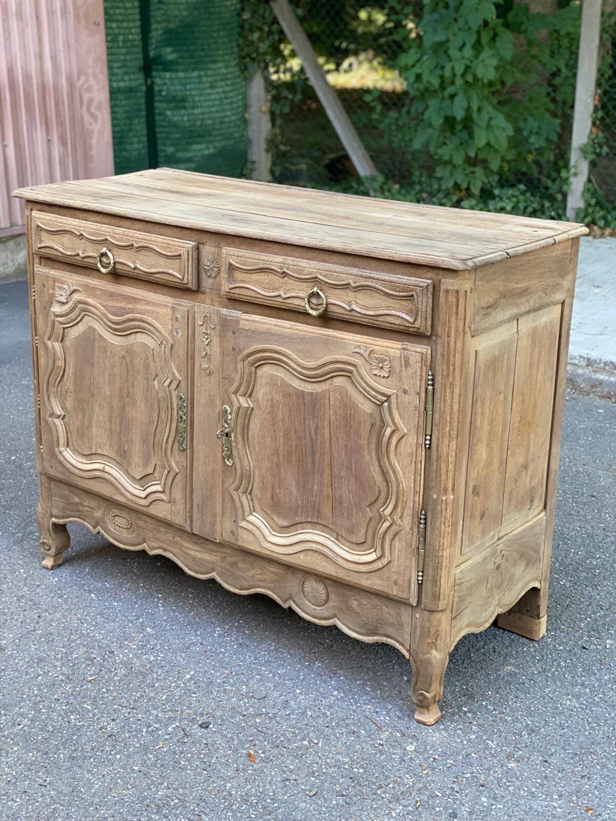 Louis XV sideboard renovated in solid oak, 18th century
