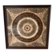Vintage frame butterfly wings mosaic