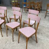 Set of 8 "Baumann" chairs