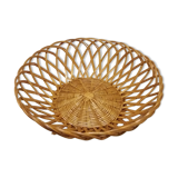 Vintage braided wicker basket