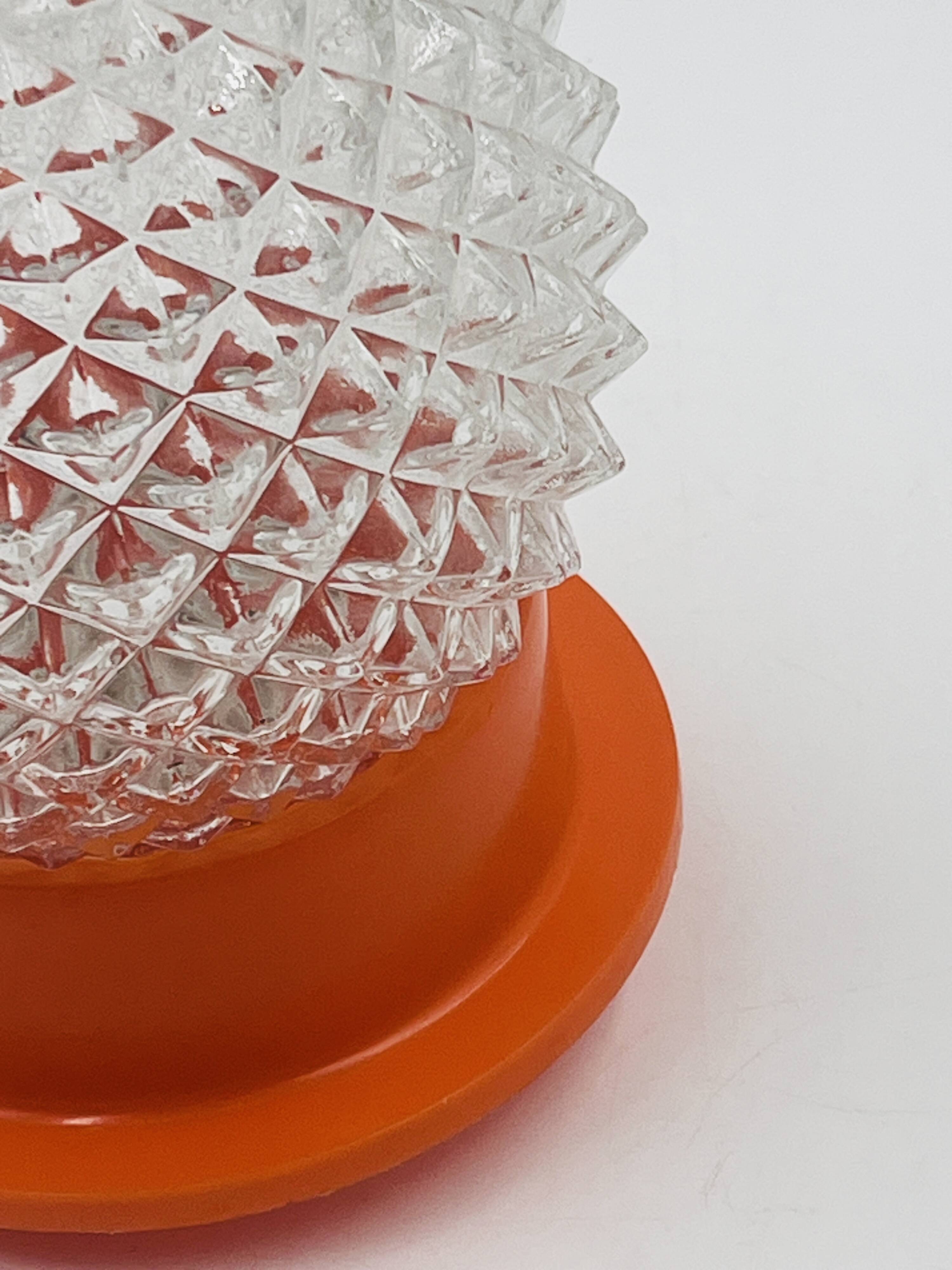 Orange Pinecone Ceiling Light