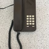 Brown matra button telephone