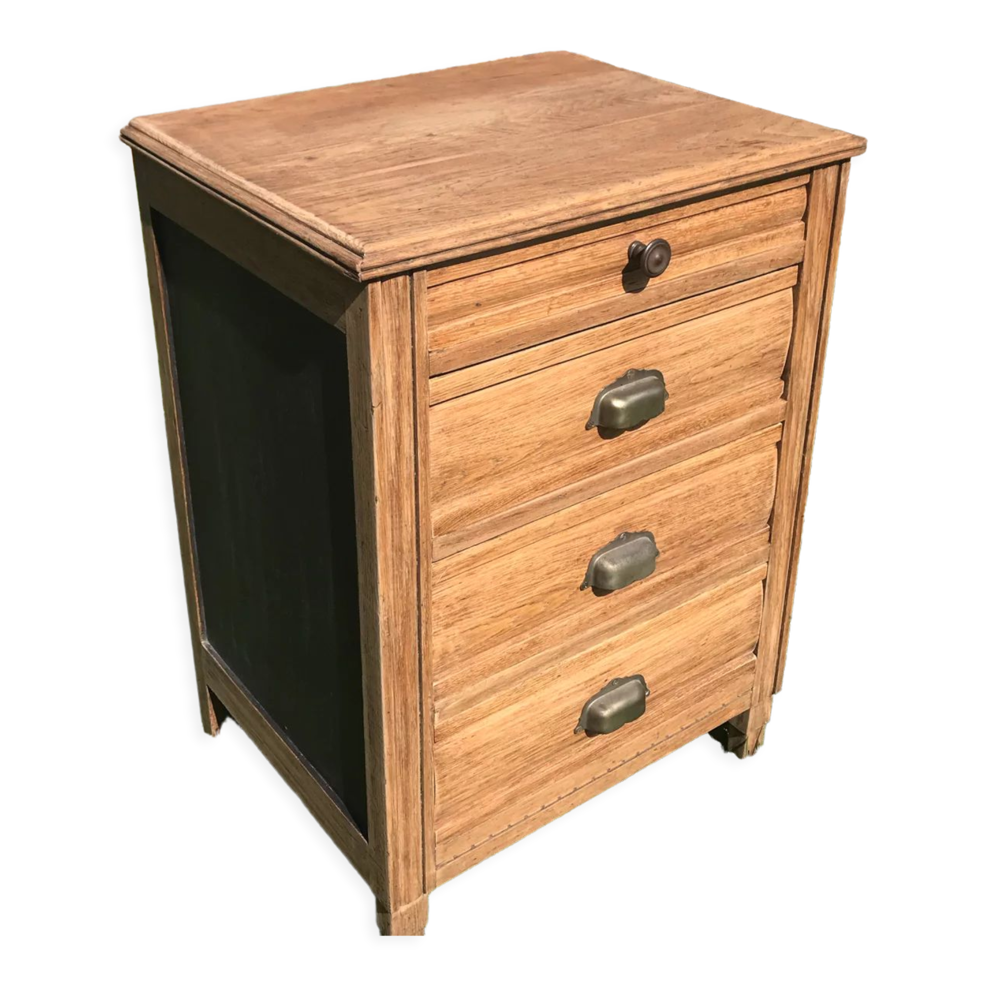 Oak cabinet with 4 drawers