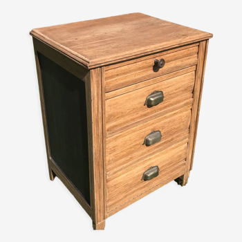 Oak cabinet with 4 drawers