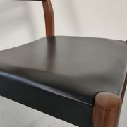 Lot of 6 vintage skai Scandinavian chairs 60s/70s