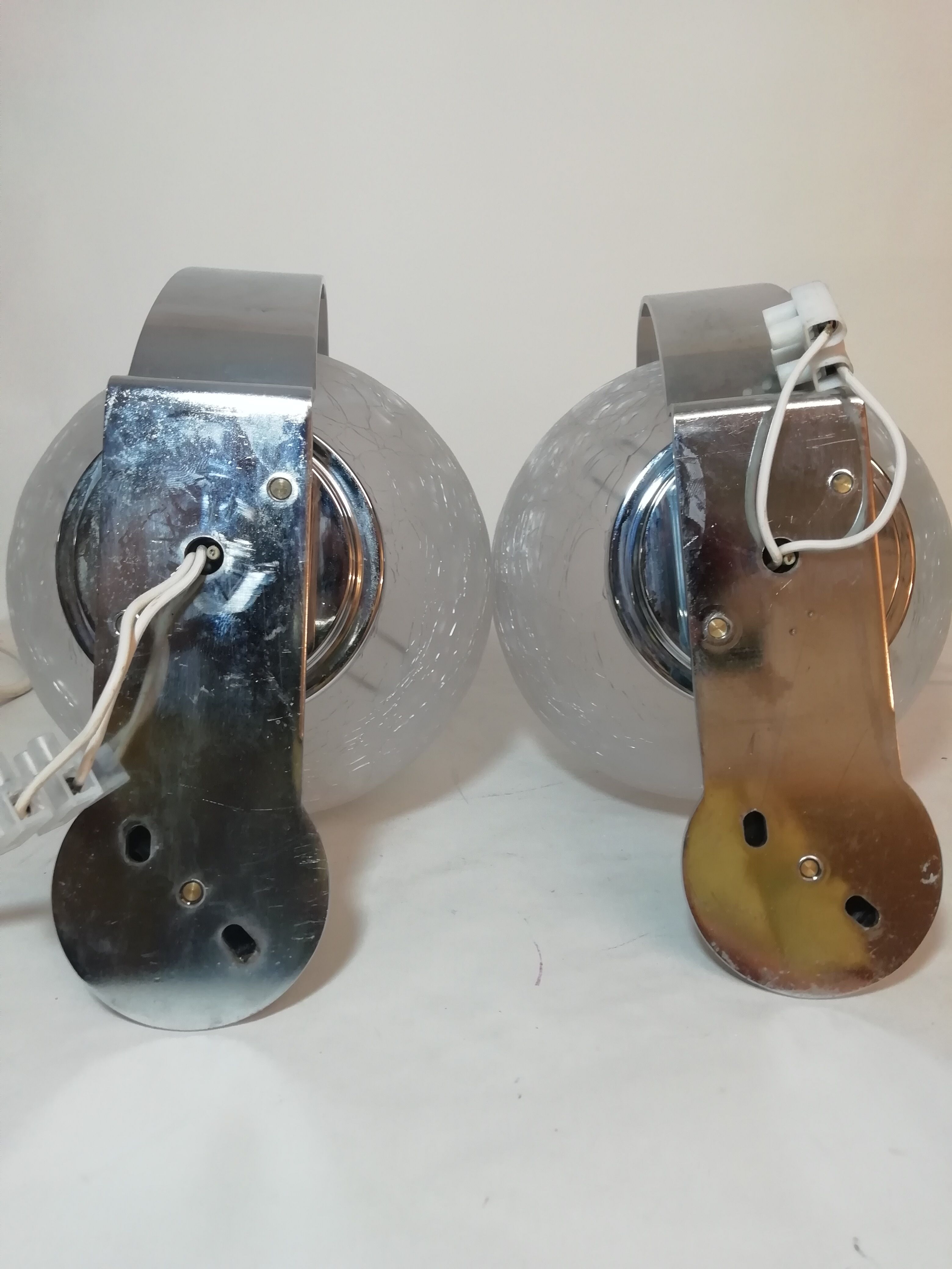 Pair of Murano glass wall light