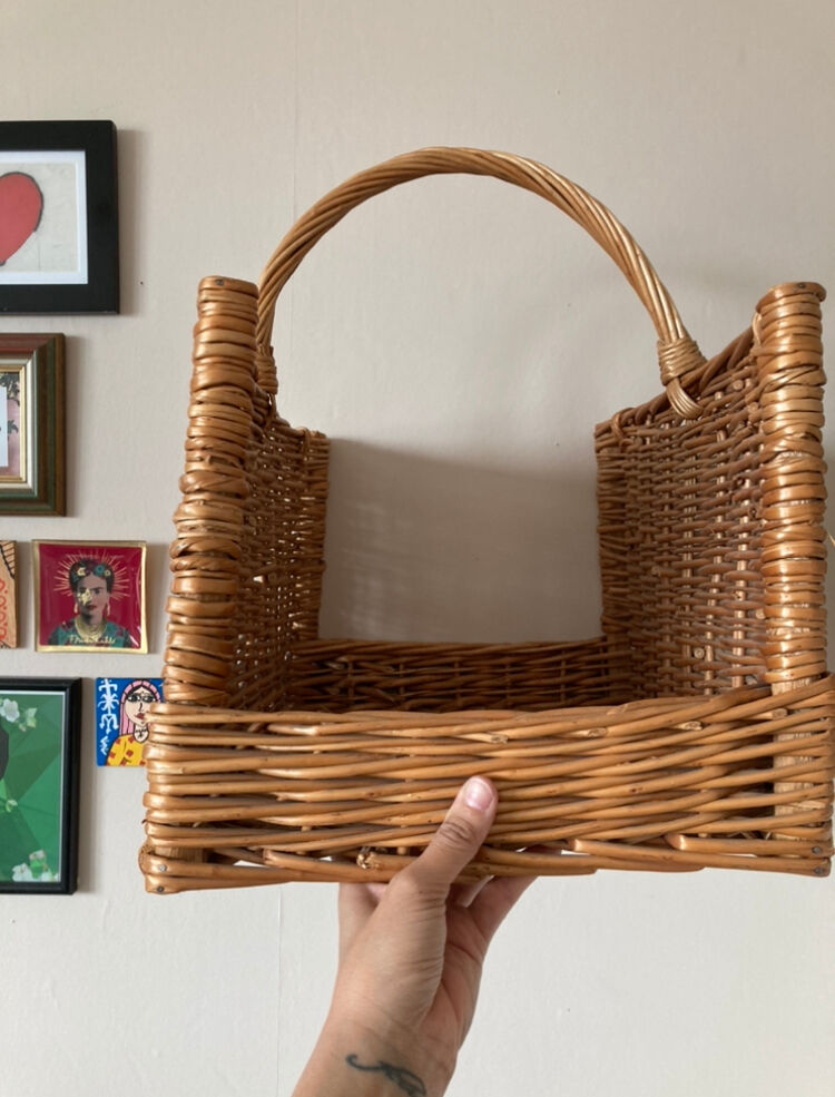 Vintage wicker basket
