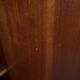 Teak 2-door wardrobe — hanging space + shelves — 1960s/70s