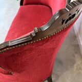 Antique Louis-Philippe velvet sofa