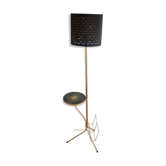 Lampadaire porte revues tripode vintage