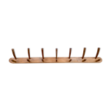 Large rustic coat rack - 14 wooden hooks - length 185 cm
