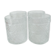 Four whiskey glasses