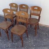 Set of 5 bistro chairs