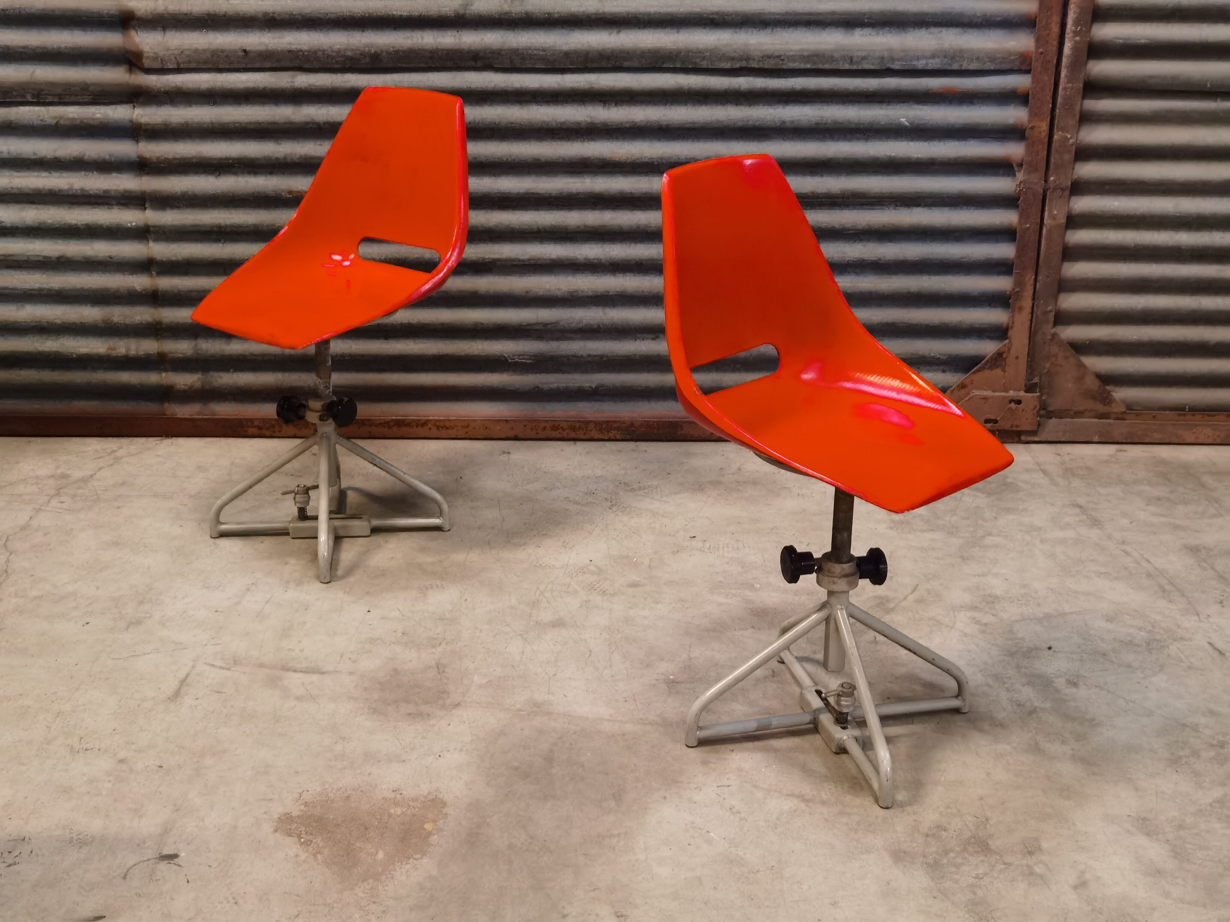 Pair of swivel chairs by Miroslav Navratil for Vertex