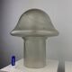 Large mushroom table lamp in clear swirling glass by Peill and Putzler XL 1970