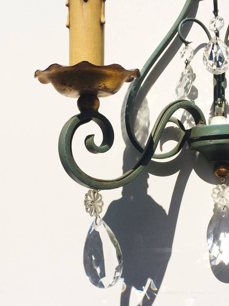 Pair of vintage neoclassical wall lights from the 50s.