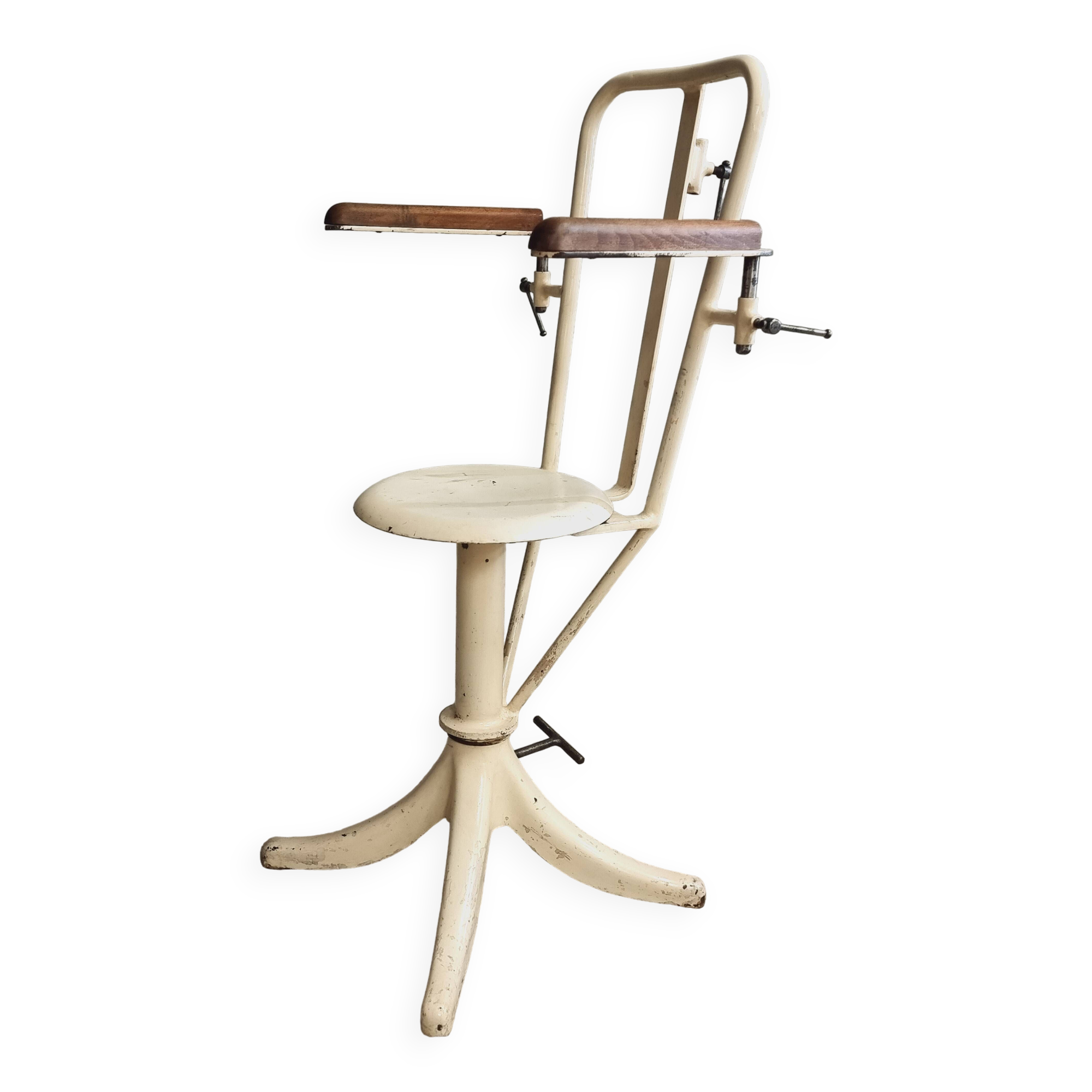 Fauteuil de dentiste ancien de Belgique période 1900/1920