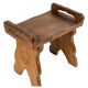 Tabouret en bois sculpté, chêne, 1950-1960